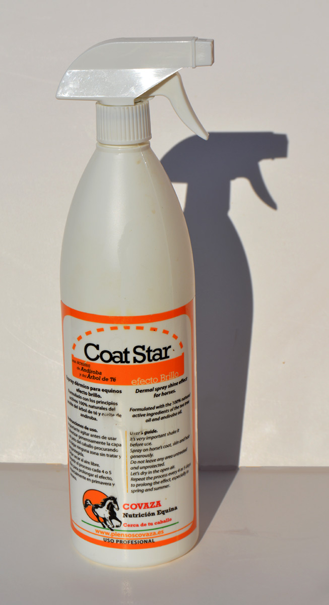 Espray dérmico para caballos. Coat Star.  Envase de 1.000 ml.